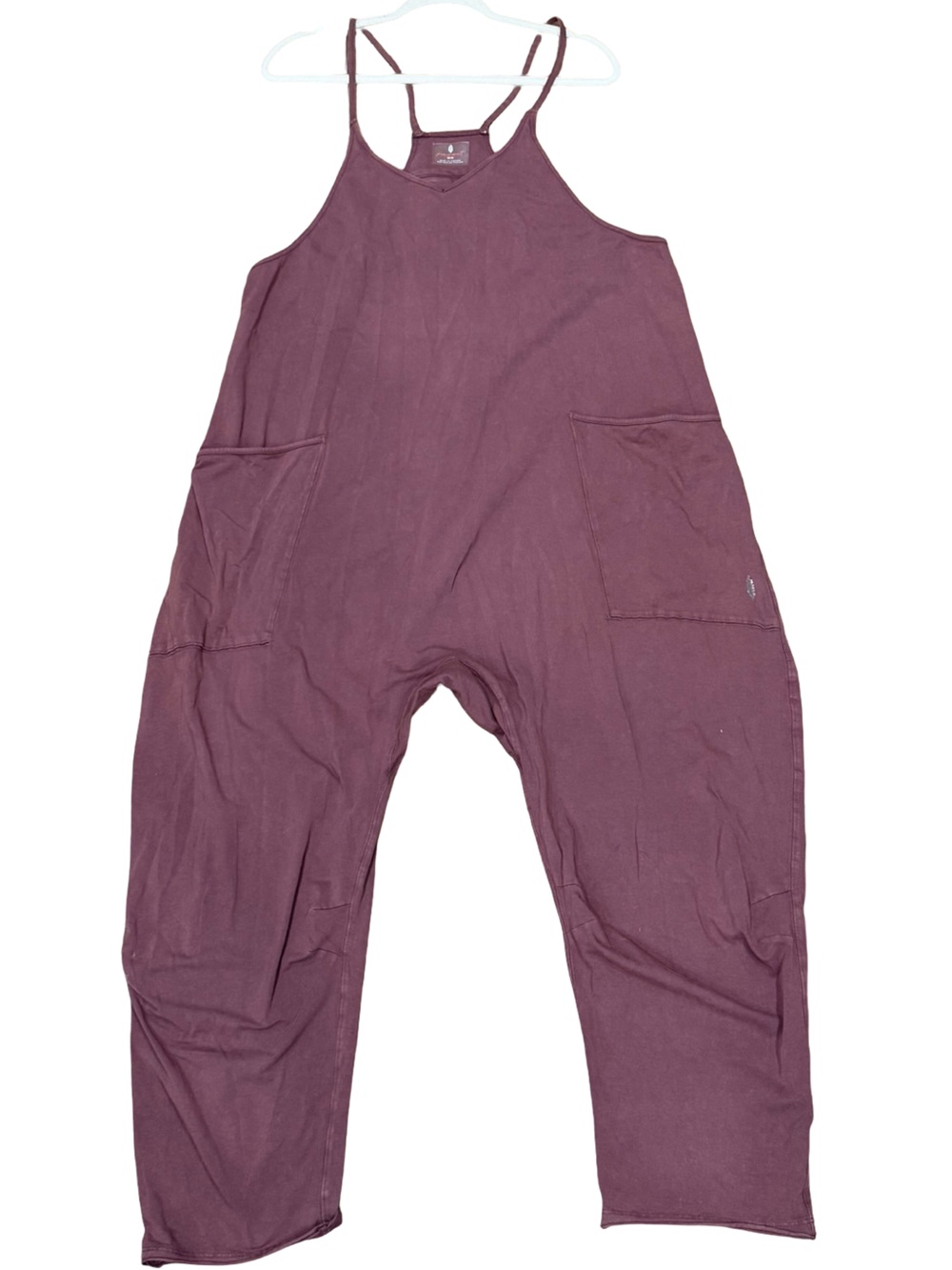 🌟 Free People Movement Hot Shot Onesie Pomegranate Slouchy Romper Size M - Picture 4 of 12